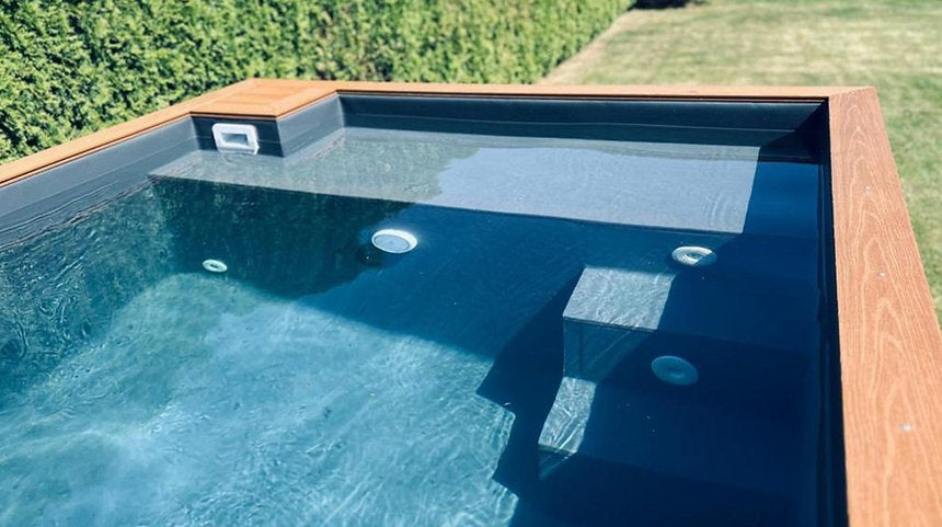 Pool Container Spa 3,0m x 2,5m mit Jacuzzi, Komfort-Paket